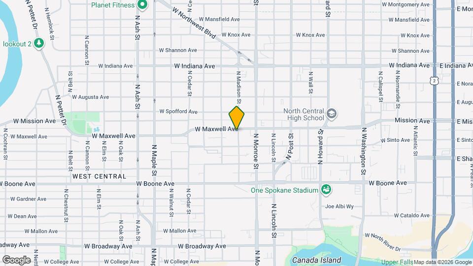 1425 N Madison St Map and Location Details