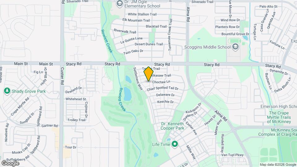 8201 Choctaw Ln Map and Location Details