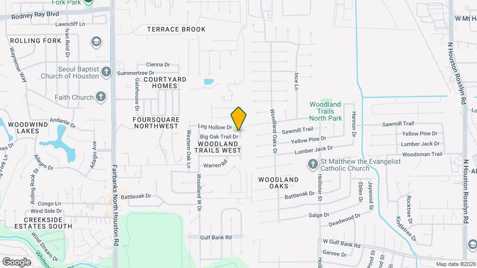 8026 Big Oak Trail Dr Map and Location Details