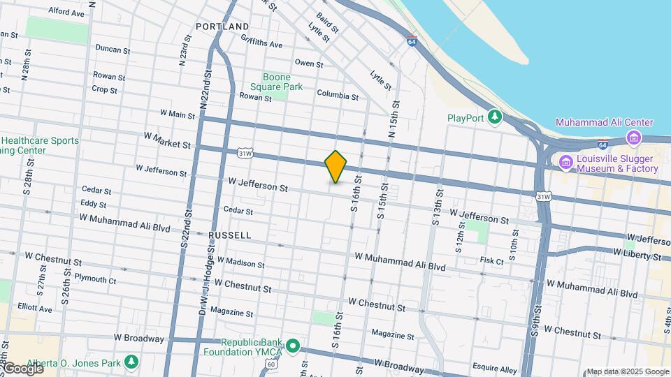 1633 W Jefferson St Map and Location Details