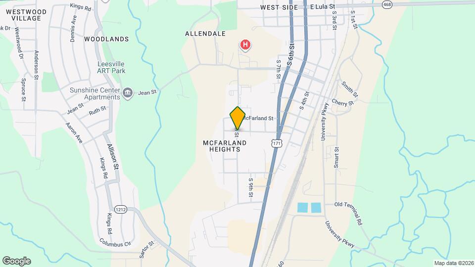 1207 S 10th St Map and Location Details