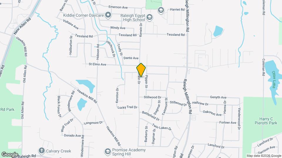 3926 Kerwin Dr Map and Location Details