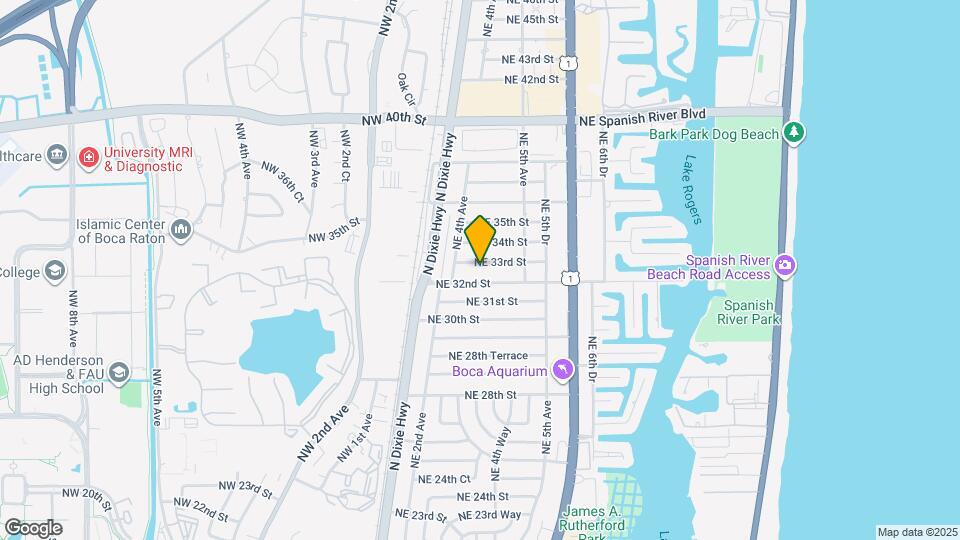 434 NE 33rd St Map and Location Details