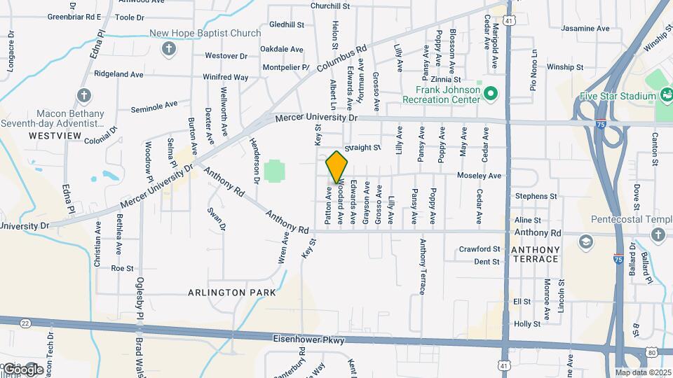 743 Woodard Ave Map and Location Details
