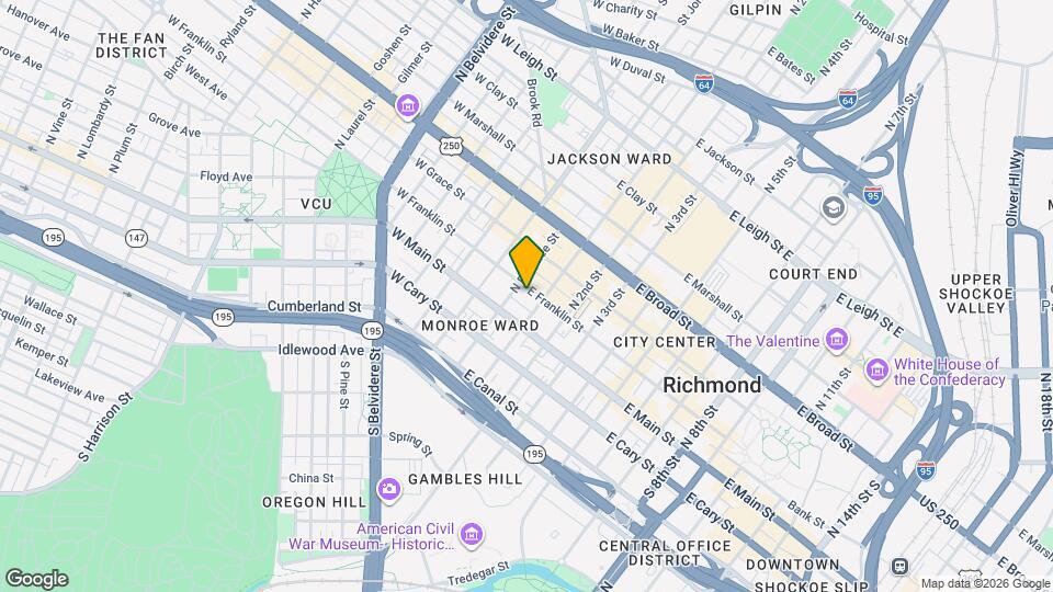 7 E Franklin St Mapa y Detalles de la Ubicación