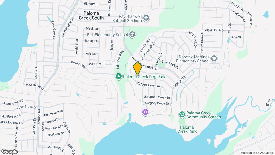 1721 Castle Creek Dr Map and Location Details