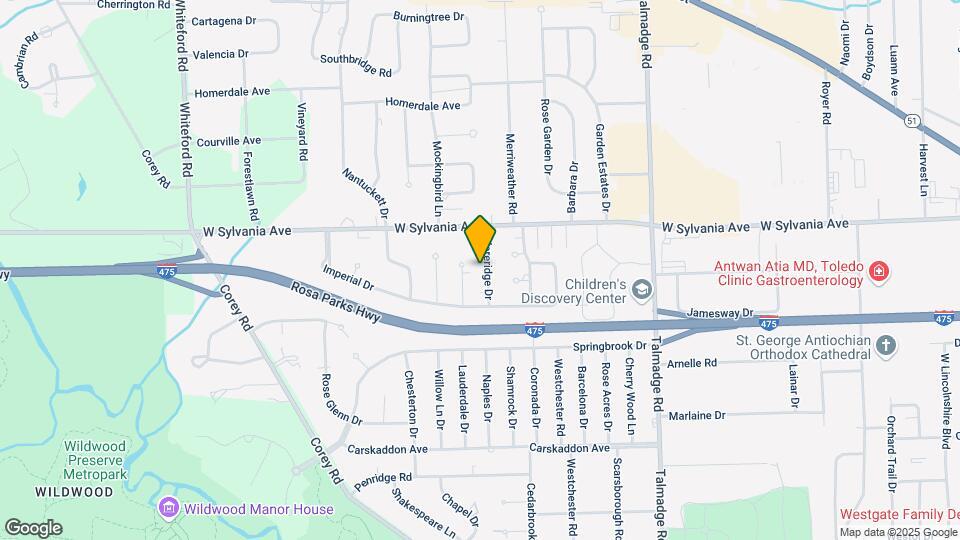 3915 Clareridge Dr Map and Location Details