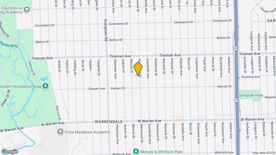 7677 Westwood St Mapa y Detalles de la Ubicación