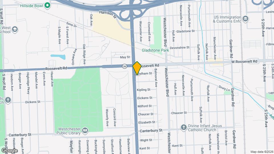 1235 S Mannheim Rd Map and Location Details