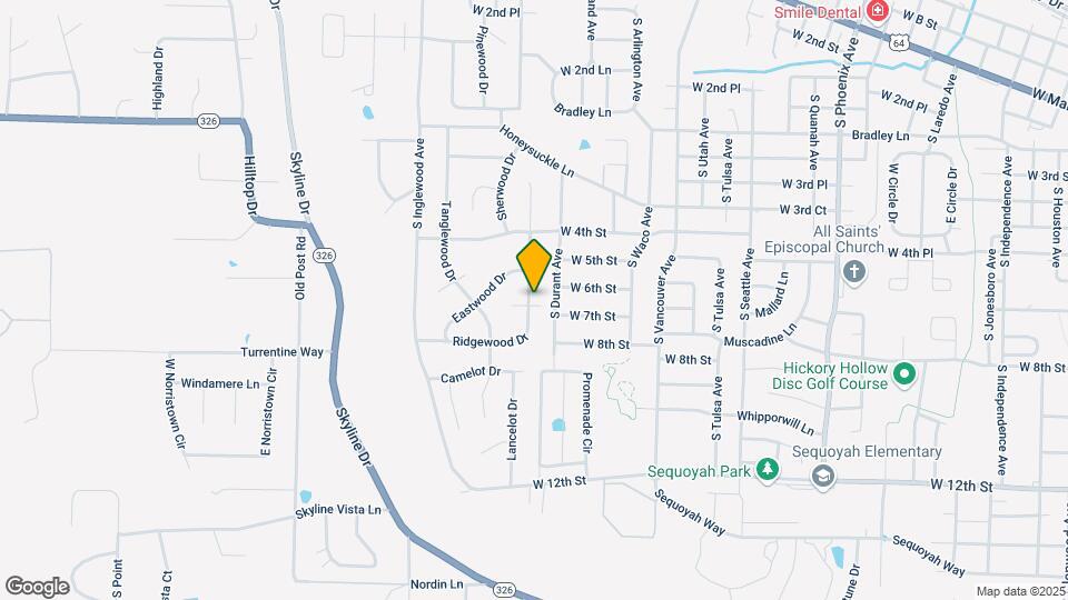 1102 Ridgewood Dr Map and Location Details