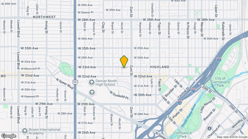 3242 Alcott St Map and Location Details