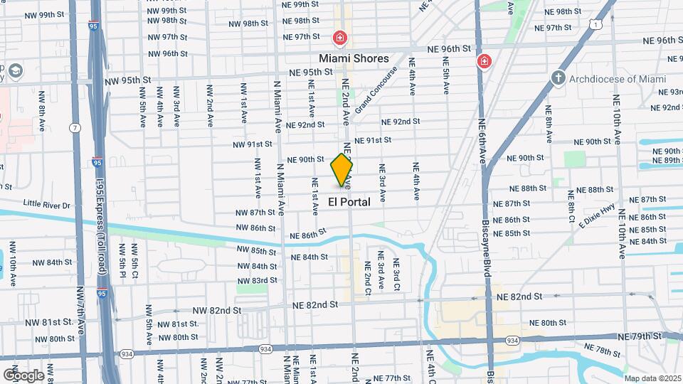 8826 NE 2nd Ave Map and Location Details
