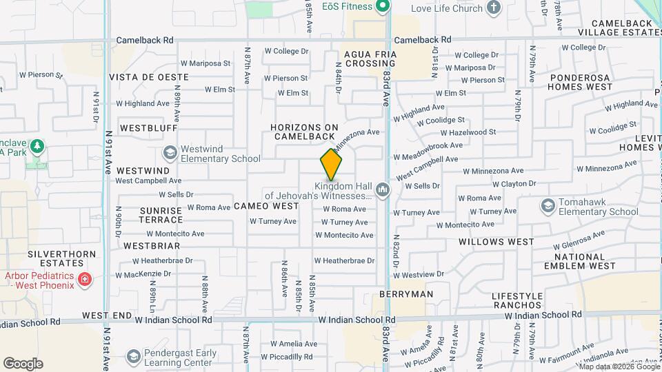 4443 N 84th Ln Map and Location Details