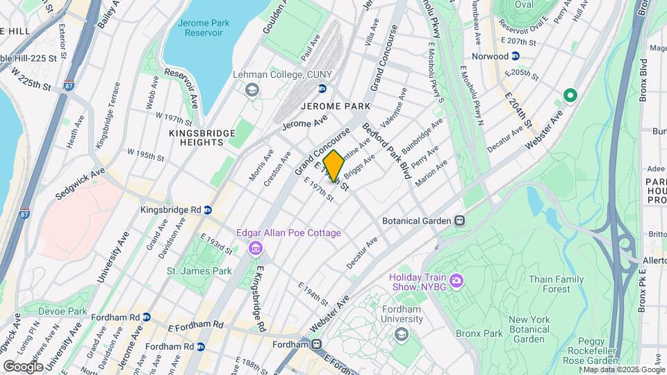 2833 Briggs Ave Mapa y Detalles de la Ubicación
