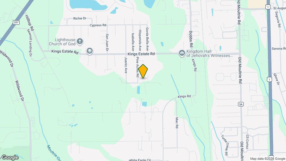 890 Poinsettia Rd Map and Location Details