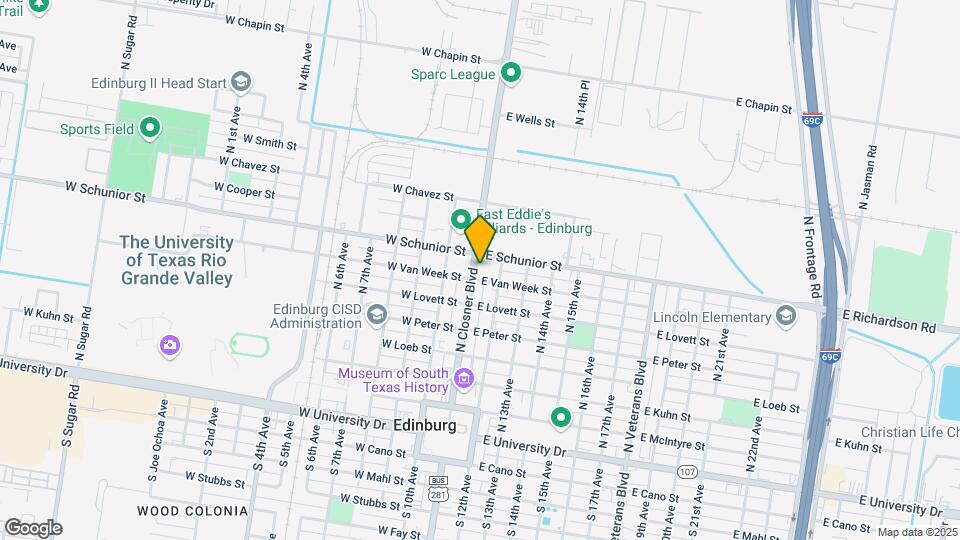 710 N Closner Blvd Map and Location Details