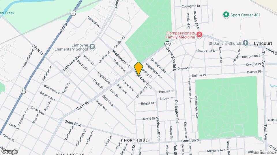 947 Wadsworth St Map and Location Details