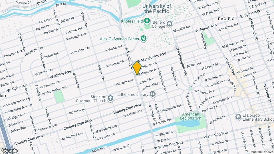 1274 W Monterey Ave Mapa y Detalles de la Ubicación