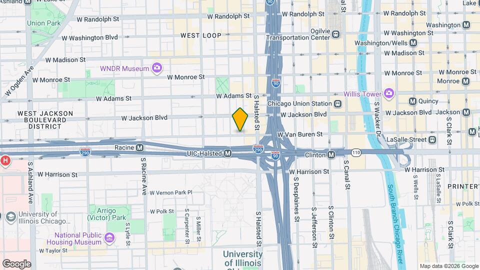 856 W Van Buren St Map and Location Details