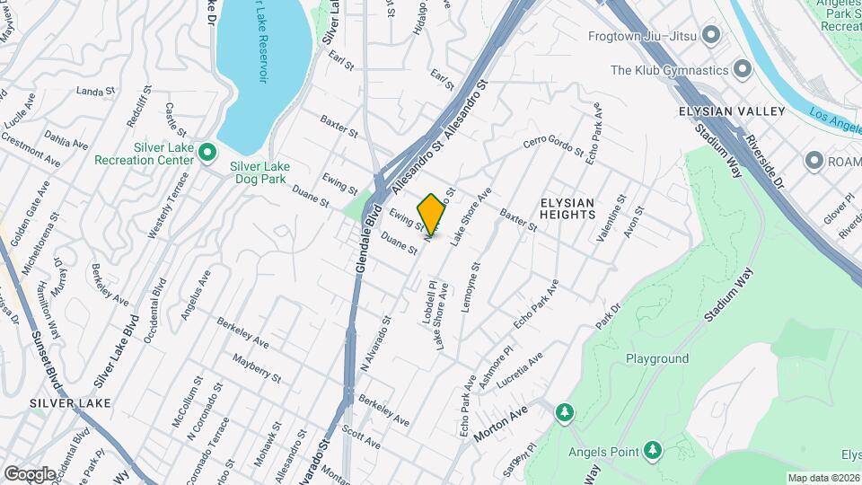 1936 N Alvarado St Map and Location Details