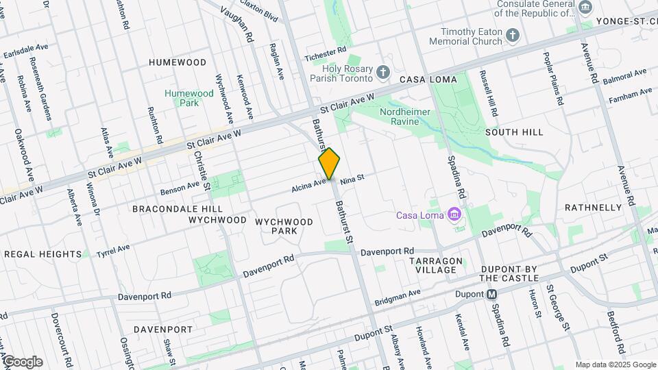 1356 Bathurst St Map and Location Details