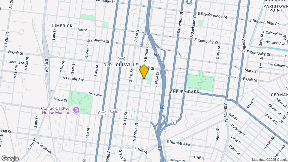 1239 S Brook St Map and Location Details