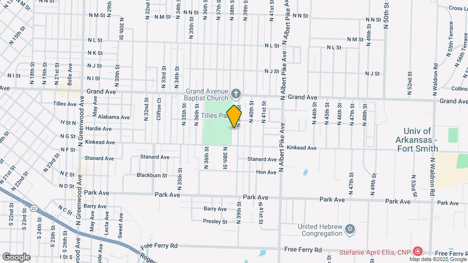 703 N 39th St Map and Location Details