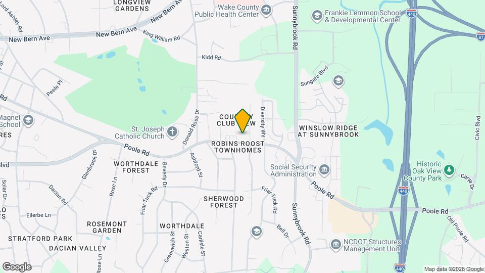 3033 Poole Rd Map and Location Details