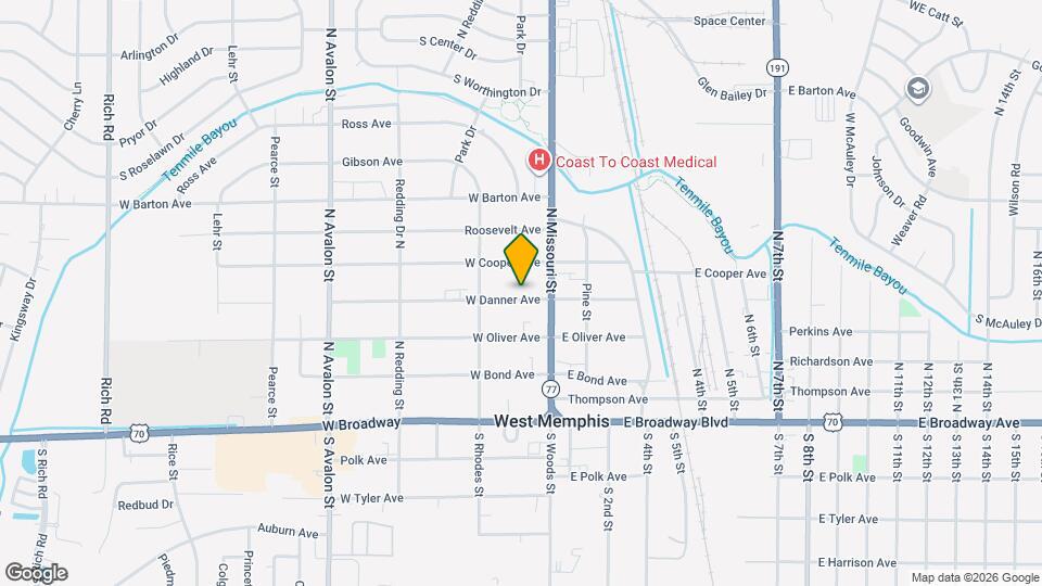 113 W Danner Ave Map and Location Details