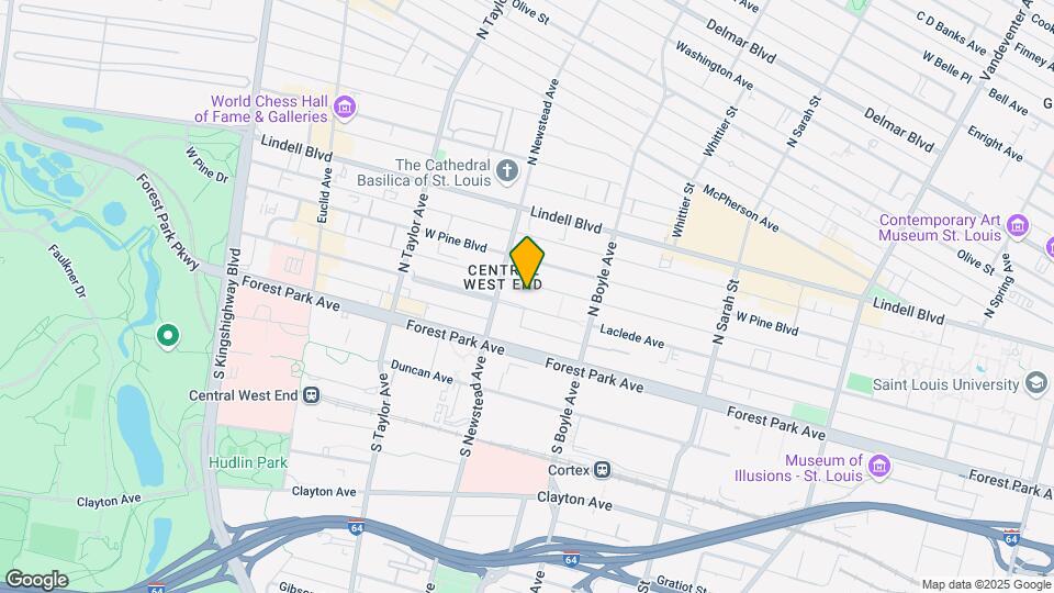 4371 Laclede Ave Map and Location Details