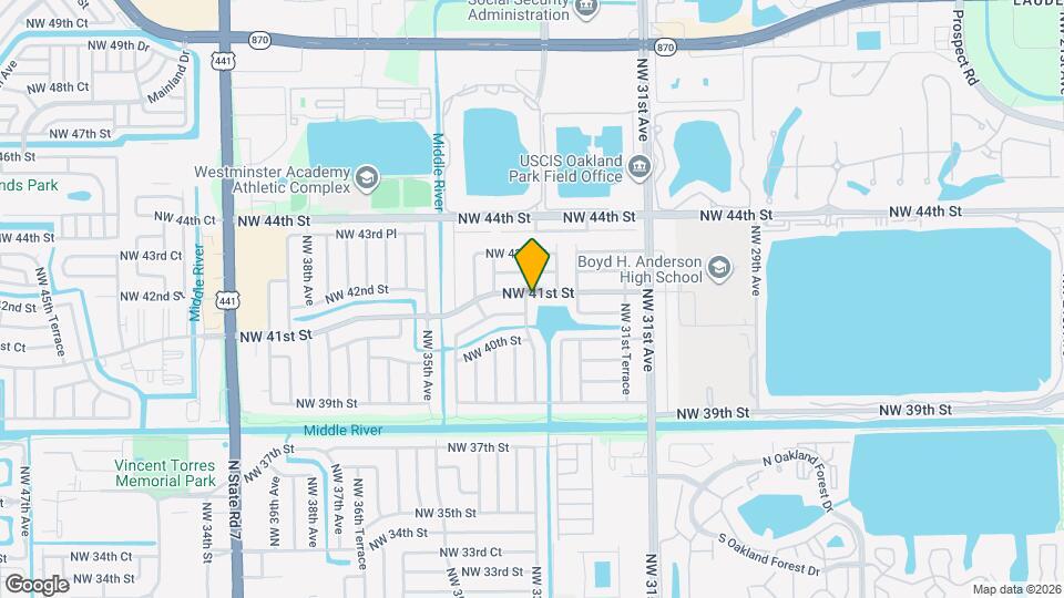 3296 NW 41st St Map and Location Details