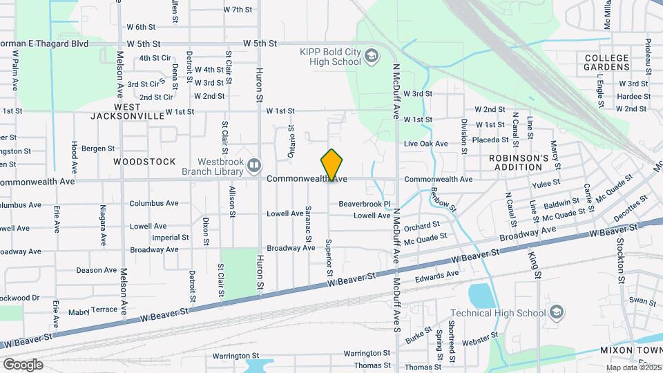 951 Superior St Map and Location Details