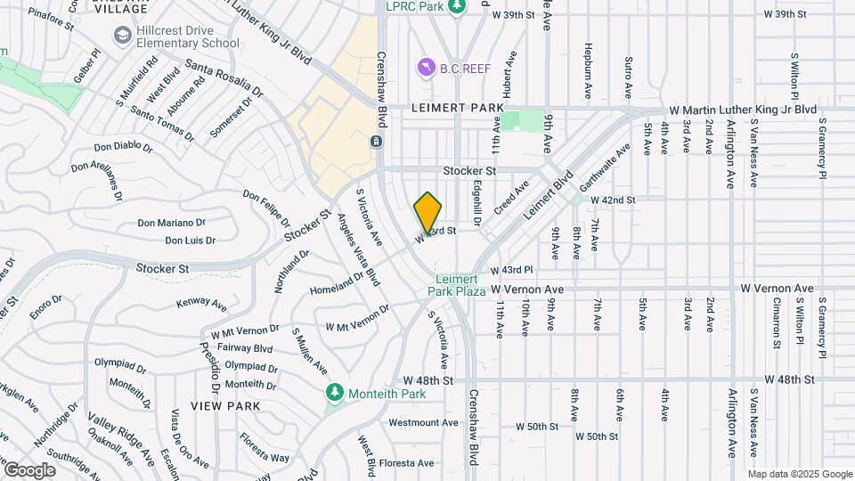 Leimert Park Village Map and Location Details