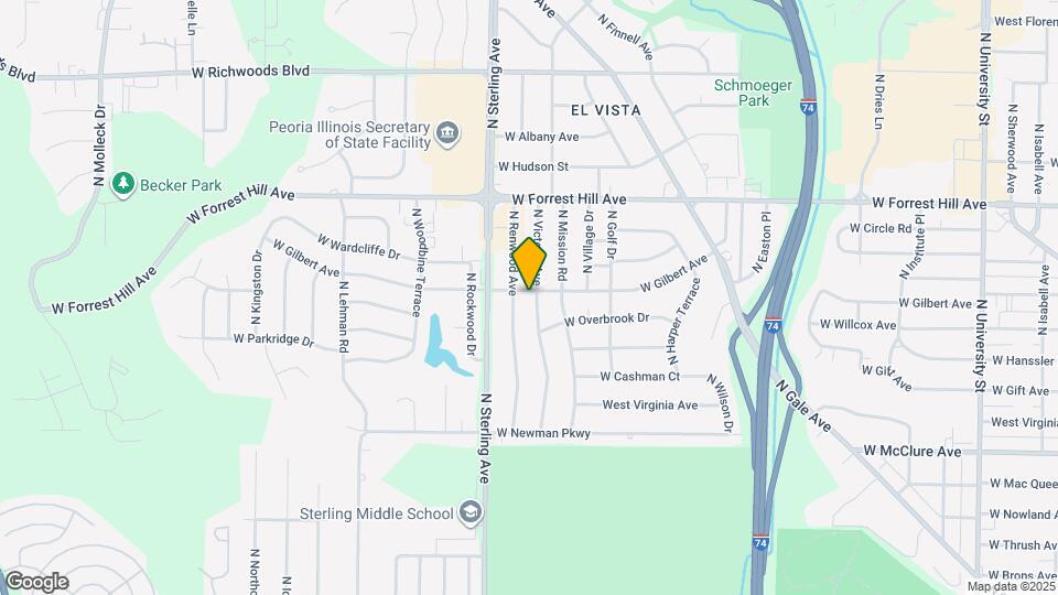 2324 W Gilbert Ave Map and Location Details