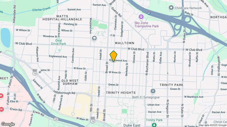 1017 Clarendon St Map and Location Details