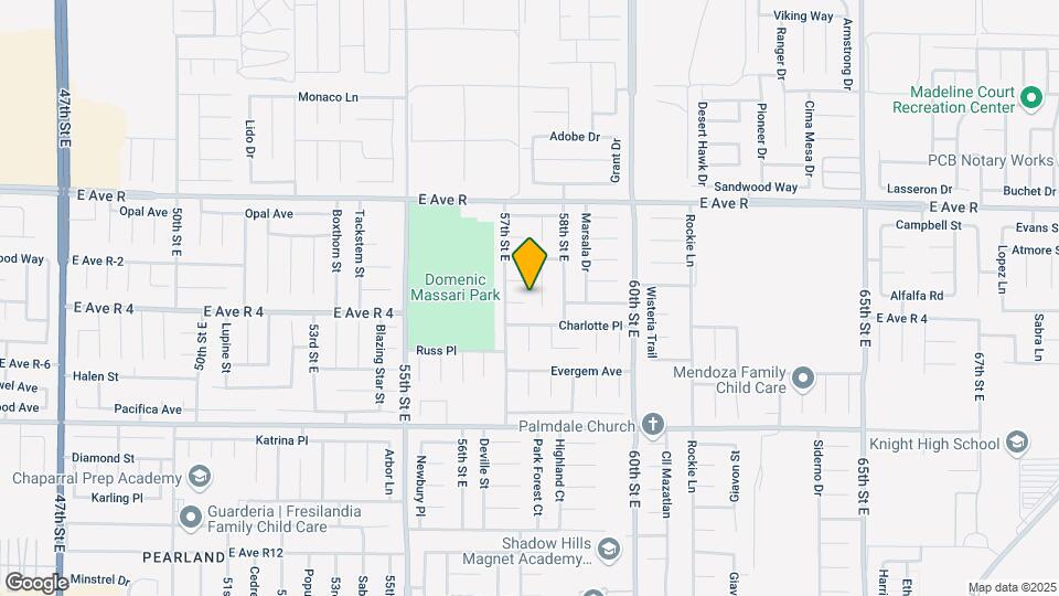 5725 Monterey Pl Mapa y Detalles de la Ubicación