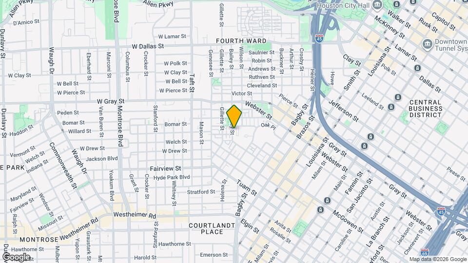 1923 Bailey St Map and Location Details