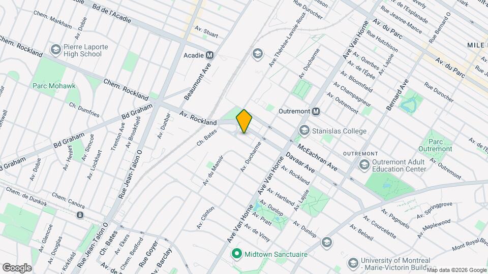 957 Rockland Av Map and Location Details