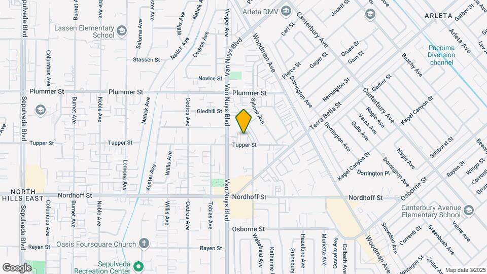 14523 Tupper St Map and Location Details