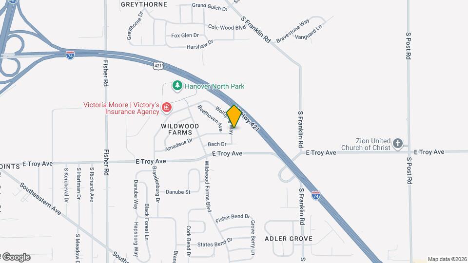 2911 Wolfgang Way Map and Location Details