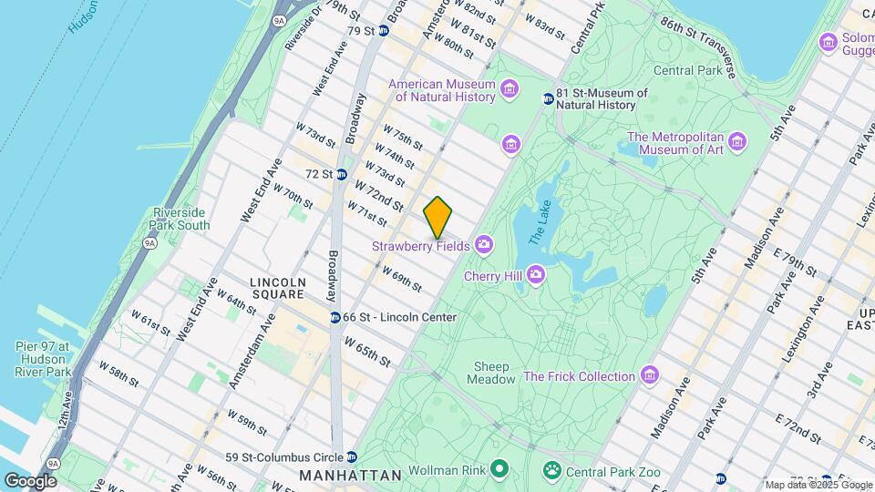 27 W 71st St Map and Location Details