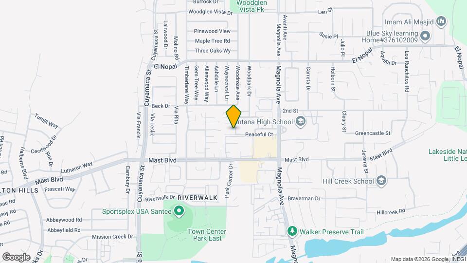 10135 Peaceful Ct Map and Location Details