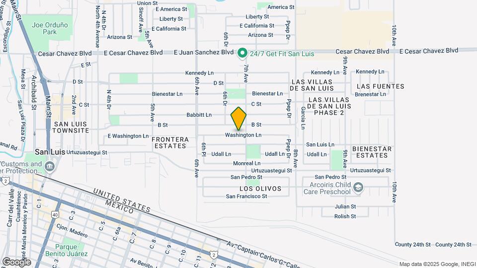 1458 B St Map and Location Details