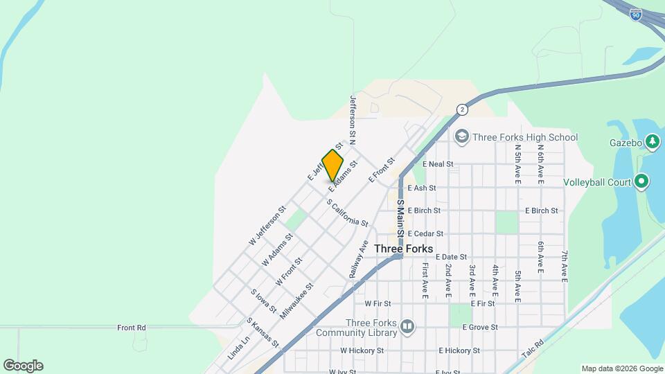 16 E Adams St Map and Location Details