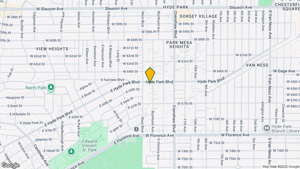 6509 Brynhurst Ave Mapa y Detalles de la Ubicación