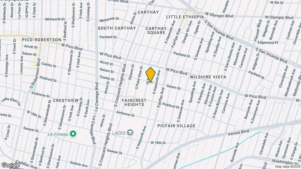 1500 Hi Point St Mapa y Detalles de la Ubicación