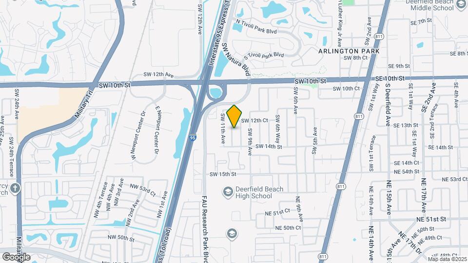 1280 SW 10th Terrace Mapa y Detalles de la Ubicación