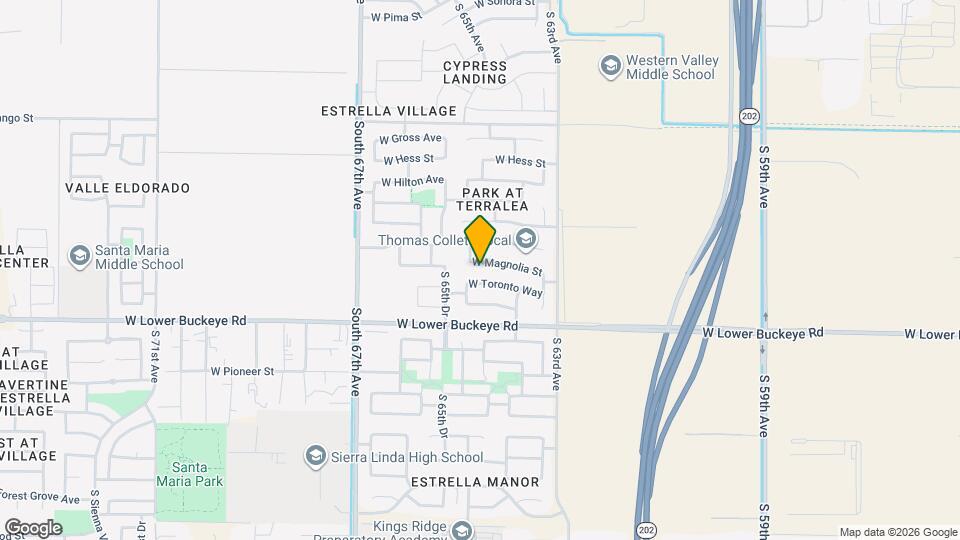 6417 W Magnolia St Map and Location Details