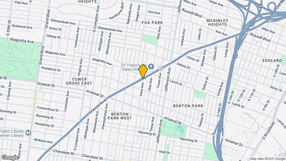 2808 Iowa Ave, Unit 1F Map and Location Details