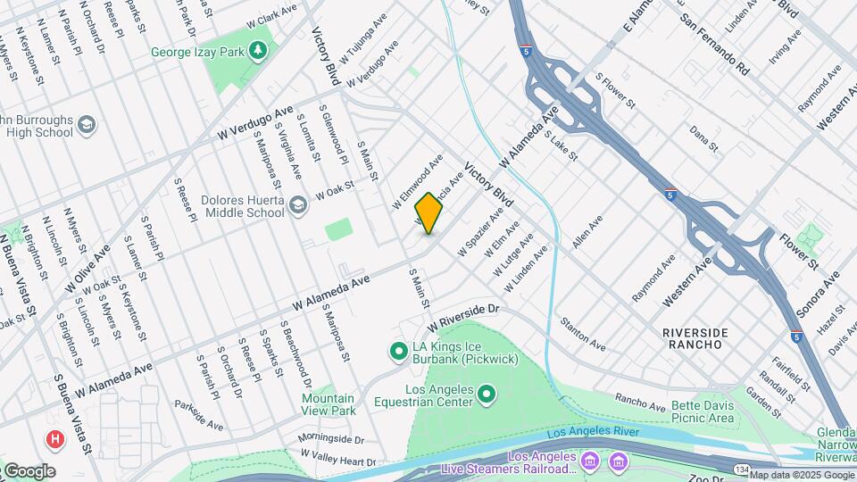 405 W Alameda Ave Map and Location Details